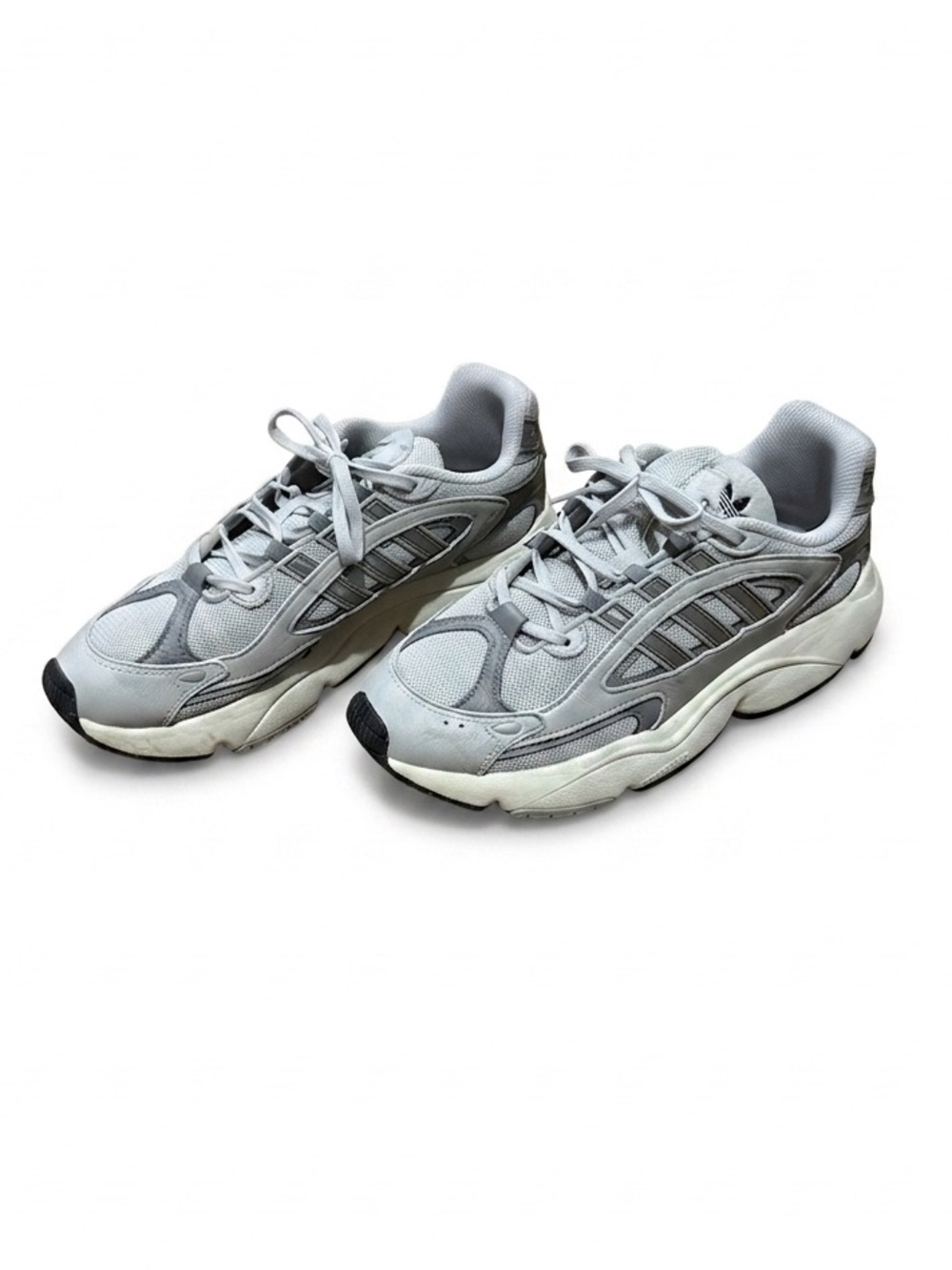 adidas Gray and White Men's Running Sneakers